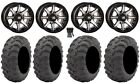 High Lifter Hl10 12" Wheels Mh 25" Mud Lite At Tires Honda Foreman Rancher Sra