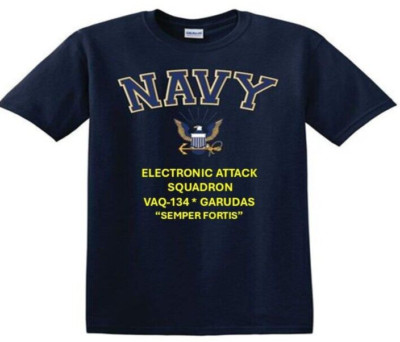 VAQ-134 GARUDAS SQUADRON *EAGLE SHIRT. NAVY OFFICIALLY LICENSED
