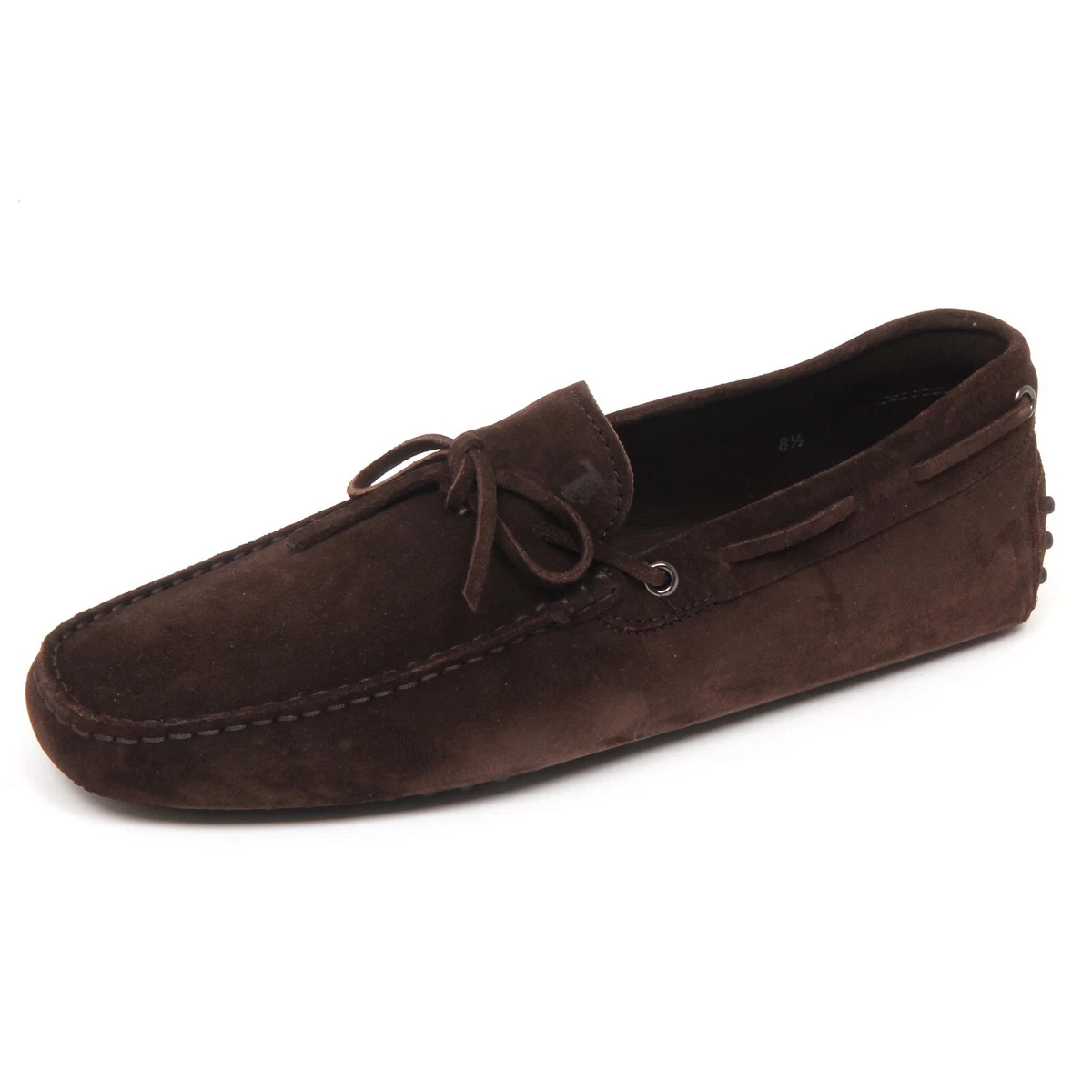 D2464 mocassino uomo dark brown TOD S NEW LACCETTO loafer shoe man
