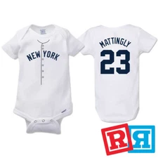 Don Mattingly New York Yankees Baseball Gerber Baby Onesie® Cotton Bodysuit
