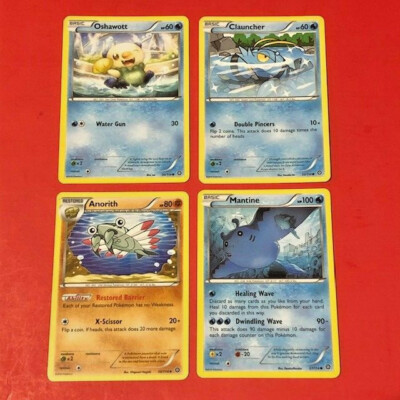 Pokemon Steam Siege 27/114 30/114 33/114 56/114 basic pokemon cards xy