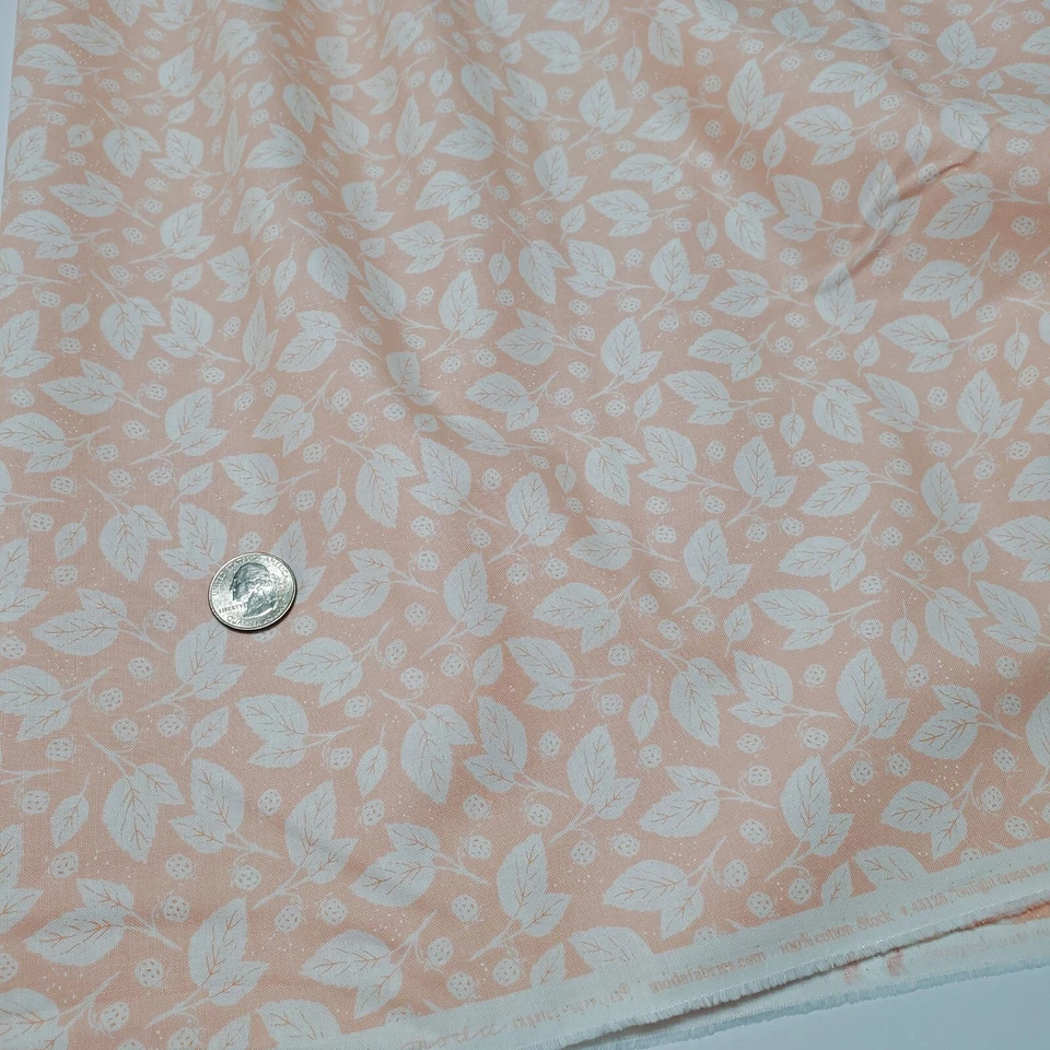 Midnight Garden Moda Fabric Sweetfire Quilt leaves Paris pink 3 yards 43125-15 - Image 2 of 4