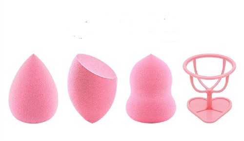 Paquete de 3 esponjas de maquillaje con soporte - Base batidora soplos para un acabado impecable - Imagen 3 de 9