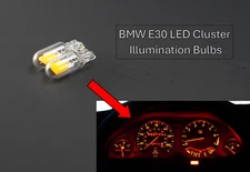 x2 NEW BMW E30 LED Dashboard Instrument Cluster Illumination Bulb T3.25 Wedge