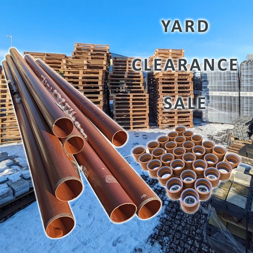 UNDERGROUND DRAINAGE PIPE/COUPLERS 110mm Sewage Ground Drain Pipes