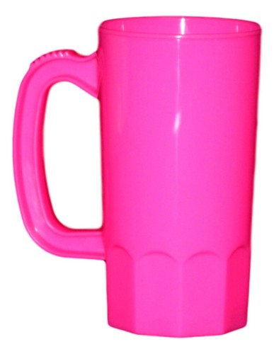 2- 14 ounce Small Mugs Purple and Pink Made in USA Great for small hands - Picture 3 of 3