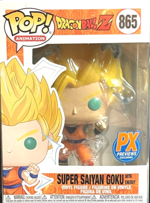 ❤️ 圧巻の存在感❤️ Funko Pop 孫悟空 #827✨コロナ期の激レア品 Super Saiyan Goku w/Energy Funko Pop! PX Exclusive - Dragon Ball Z