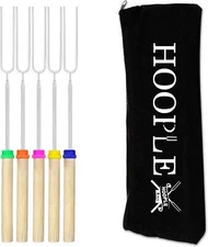 Marshmallows Roasting Sticks 32In With Canvas Bag,Camping Accessories for Skewer