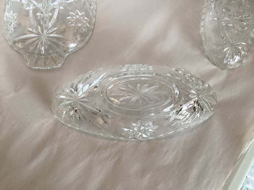 Anchor Hocking Star of David, Boat Relish Dish, Divided relish & Pickle Dish (3 - Picture 14 of 16