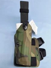 Safariland 6004 RH Right Tactical Holster For Beretta 92 M9 Woodland Camo