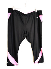 Avia Women's Athletic Capri Leggings Size XXL Black/Pink