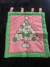 HandMade Christmas Tree Quilt Wall Hanging