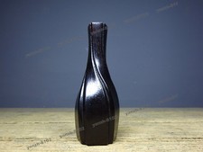 Antique Sandalwood Vase, Exquisitely Hand-Carved Chinese Collectible 1.77''