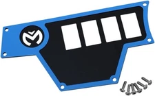 Moose Dash Plate Large Left 4-Switch Blue Polaris RZR 900/RZR 4 1000 XP Turbo