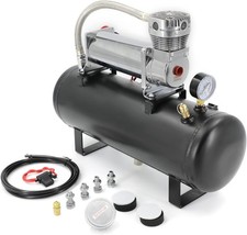 12V Heavy Duty Air Horn Compressor with 2 Gallon 8L Tank for Train Horns Kit Set