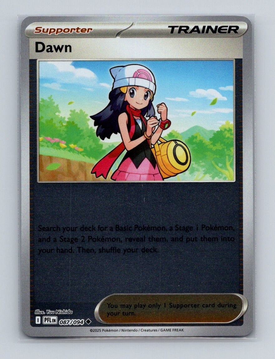 Dawn 087 2025 Pokemon Phantasmal Flames Reverse Holo Card NM+ (b)