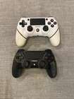 AceGamer 2 Pack for PS4 Controller, Wireless Controller Black and White