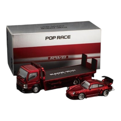 Pop Race RWB 930 Truck Red Set Hong Kong Toycar Salon 2026 1:64