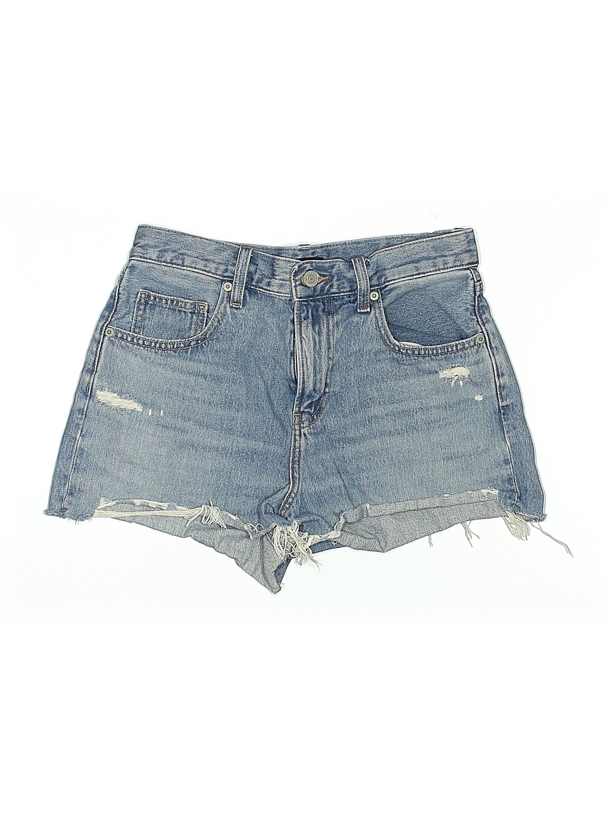 Uniqlo Women Blue Denim Shorts 24W