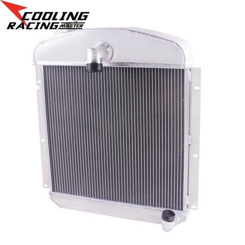 For Plymouth Chrysler P15 Deluxe 3.6/ 4.1/ 5.3L L6 V8 1947-1949 3-Row Radiator