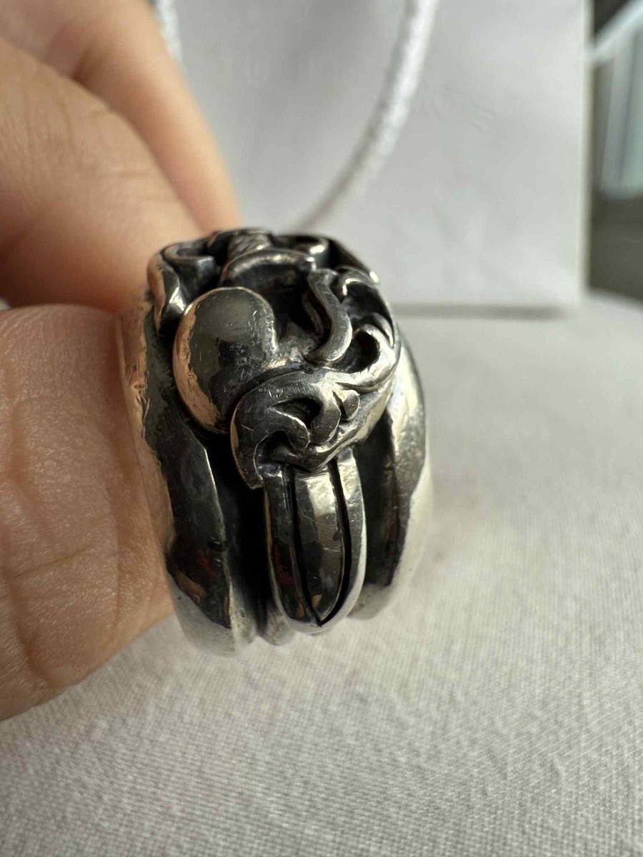 Chrome Hearts Heart Dagger Ring (9) - 27.19g | eBay