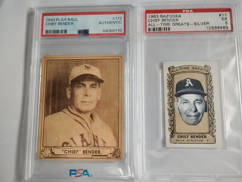 Chief Bender #172 1940 Play Ball card