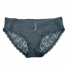 Victoria's Secret Grey Allover Lace PantyWomens Size Large