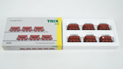 Trix H0 24238 Güterwagen Erzwagen-Set 2 SJ | Zustand: Gebraucht