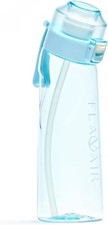 Flavair 650ml Tritan Reusable Air Water Bottle with 3 Flavours  (Blue)