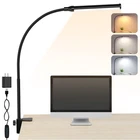 LED Desk Lamp with Clamp, Clip On Desk Lamp for Home Office, 3 Color Modes & ...