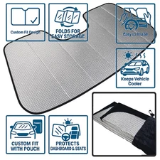 Ford Escape 13-19 Custom Made Car Heat Shield Windshield Sun Visor SunShade