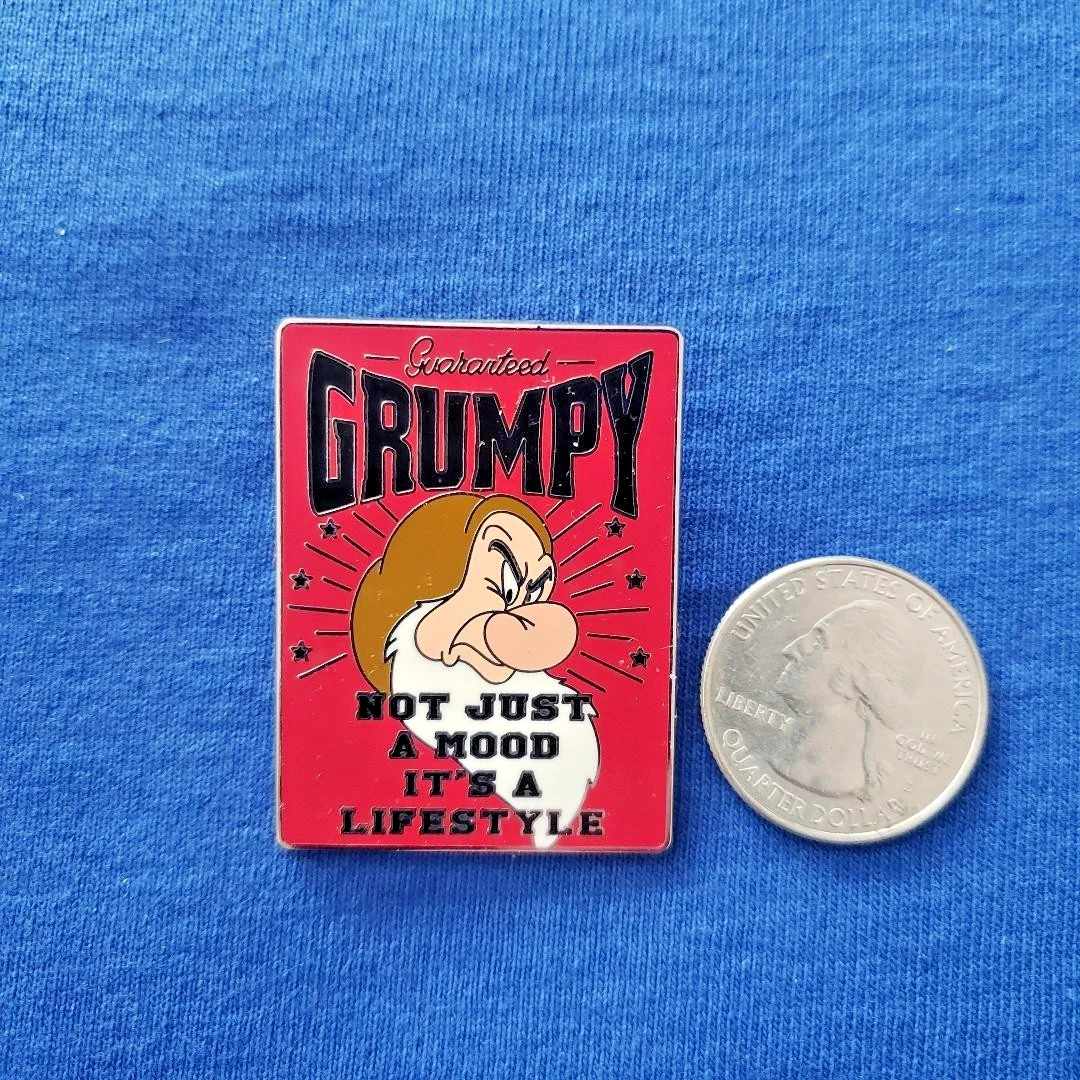 Disney Pin Grumpy Not Just A Mood It's A Lifestyle Snow White Dwarfs Pin