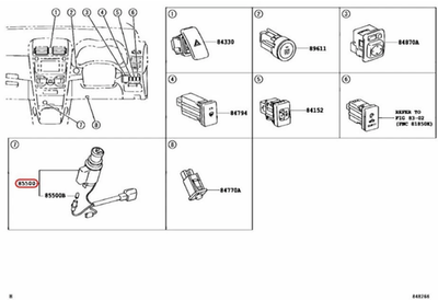Toyota Genuine COROLLA AZE141,ZRE142 Lighter Assy, Cigarette 85500