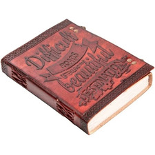 Vintage Leather Journal 7x5 Handmade Diary Double Lock Notebook 200 Blank Pages