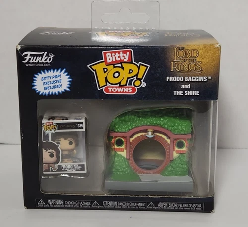 Funko Bitty Pop Town The Lord of the Rings Frodo Baggins The Shire Box Damage