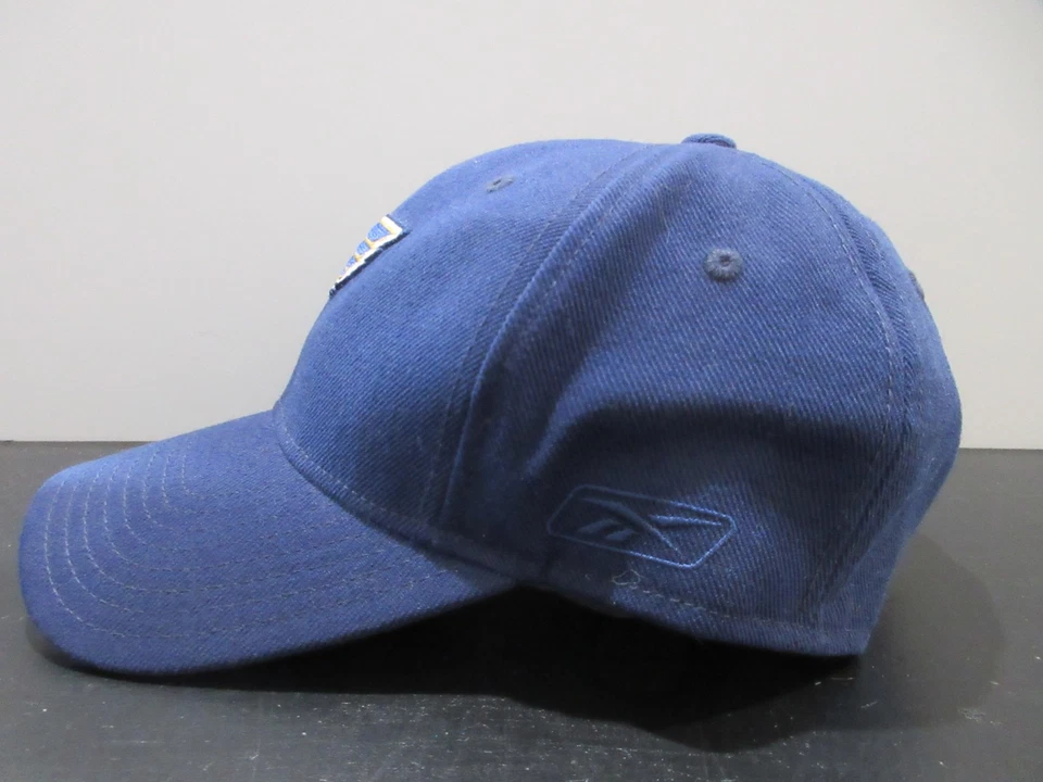St. Louis Blues Hat Cap Strap Back Blue Yellow NHL Hockey Logo Reebok Mens - Image 3 of 4