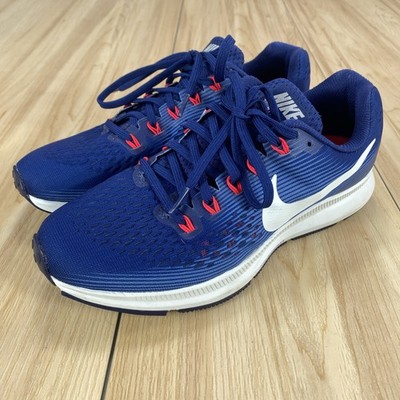 Nike Air Zoom Pegasus 34 Sneakers Women's Sz 10 Blue Void Lace up Athletic Shoe