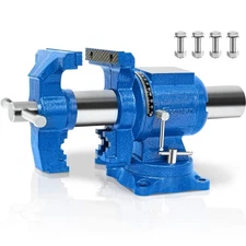 5-Inch Heavy Duty Bench Vise Ductile Iron Bench Vise 360° Multi-Purpose Ben