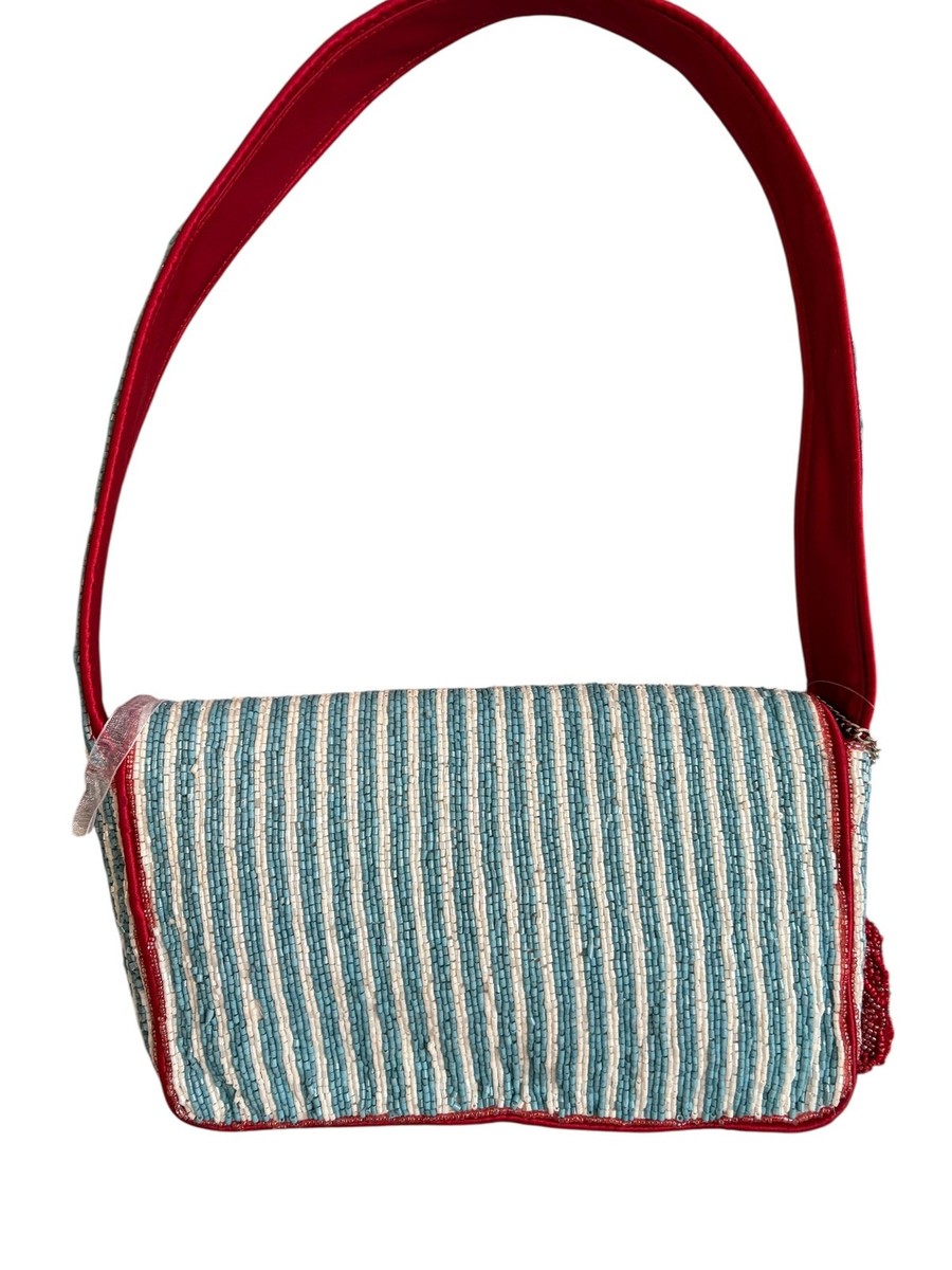 SUMMER EDITION Made in India Lobster Beaded Shoulder Bag w