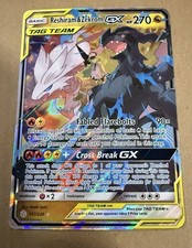 The Pokémon Company Reshiram & Zekrom GX TAG TEAM Ultra Rare Holo SM-Cosmic Ecl…
