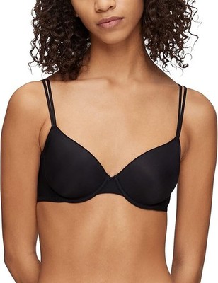 Calvin Klein Womens Sheer Marquisette Lightly Lined Demi Bra MSRP $48.50