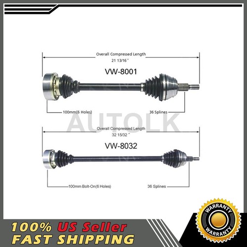 A-Premium CV Axle Shaft Assembly For Hyundai Santa Fe 2001-2006 2.7L/3.5L 4WD – Rear Left/Right, Replaces #49600-26210