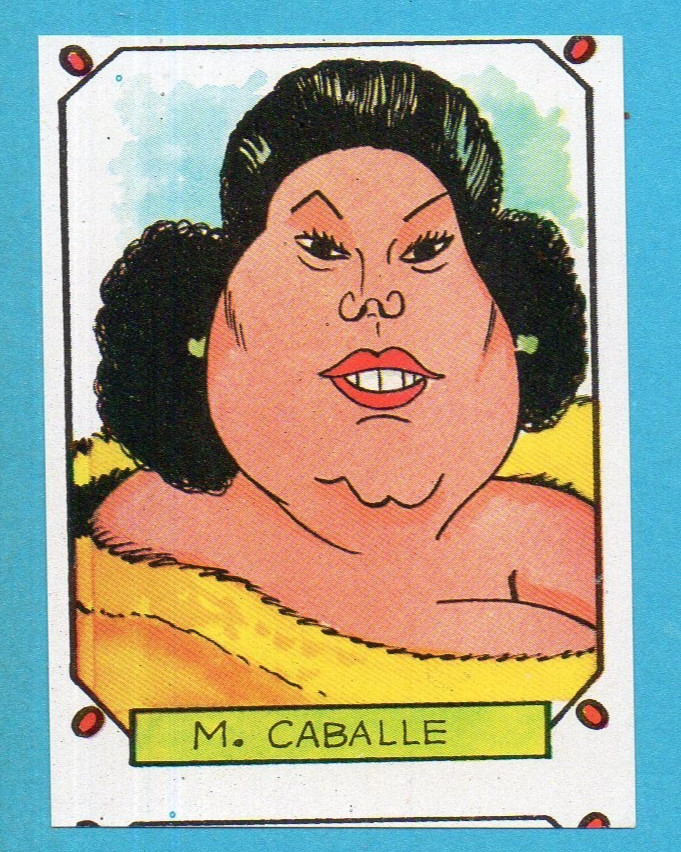 CARICATURAS 22-CROMOS ROS 1987-Figurina n. 97-M.CABALLE-RECUPERATA