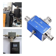 Manual Two Way Coaxial Antenna Switch 1 Input 2 Outputs for Amateur Radio Setup