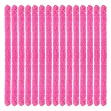Artificial Fluffy Feather Boas 5 FT Party Dance Costume Pink 15 PCS Set