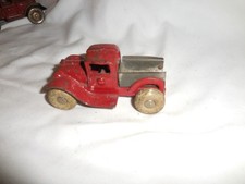 Vintage Cast Iron Kilgore Dump Truck Red 3 1/2"
