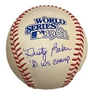 Dusty Baker Dodgers Signed Autographed 1981 World Series Baseball Tristar