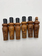 6 Vintage Wooden Game Call Bird Duck Hunting Call David Maass
