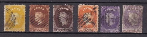 CEYLON 1861 TYPE VICTORIA USED