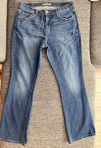 Jeans donna Levis 515 bootcut taglia 12M lavaggio scuro #0375ED - Foto 3 di 9